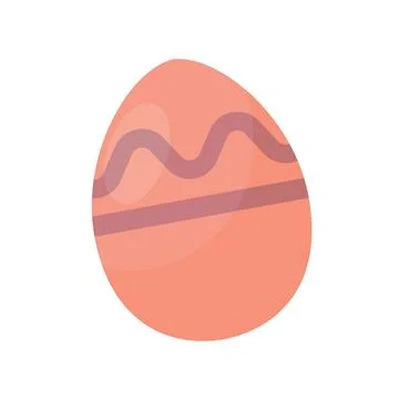 Decorated colored easter egg Vector Stock Illustration