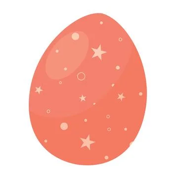 Decorated colored easter egg Vector Illustrazione stock