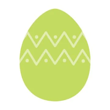 Decorated colored easter egg Vector Stock Illustration