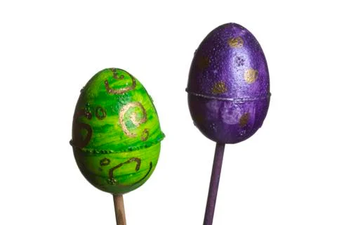 Decorated easter egg Stock Photos