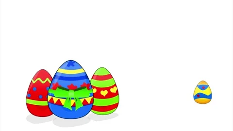 Decorated Easter Eggs Stock Footage 269351392