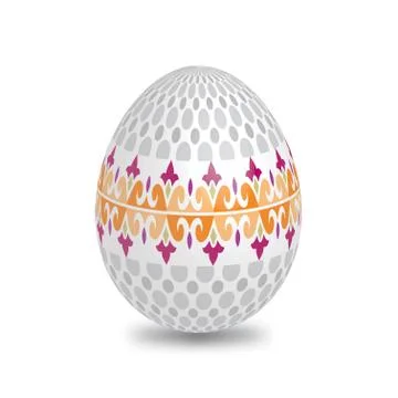 Decorated easter eggs Stock Illustration
