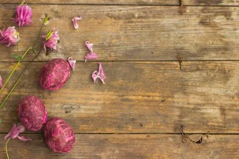 Decorated Easter eggs Stock Photos