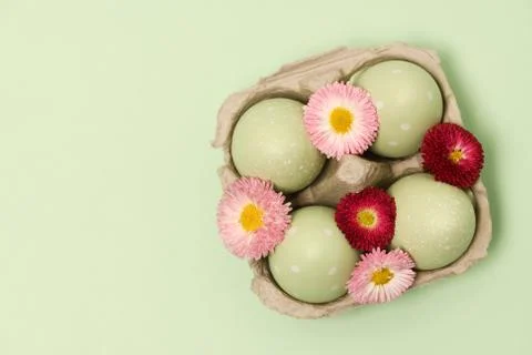 Decorated easter eggs Foto stock