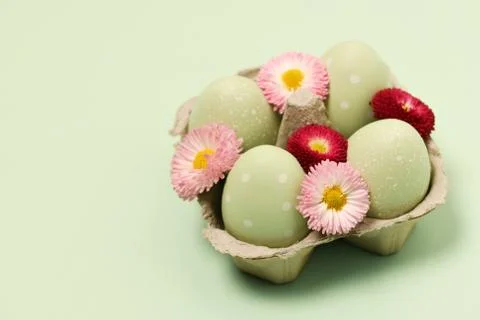 Decorated easter eggs Stock Photos