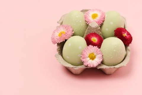 Decorated easter eggs Stock Photos