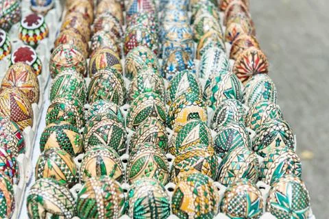 Decorated Easter Eggs Stock Photos