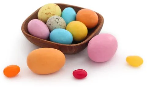 Decorated easter eggs Stock Photos