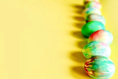 Decorated Easter eggs Stock Photos