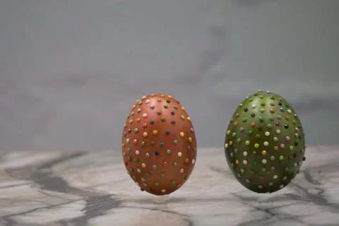 Decorated egg for easter oriental ornate pattern . Stock Photos