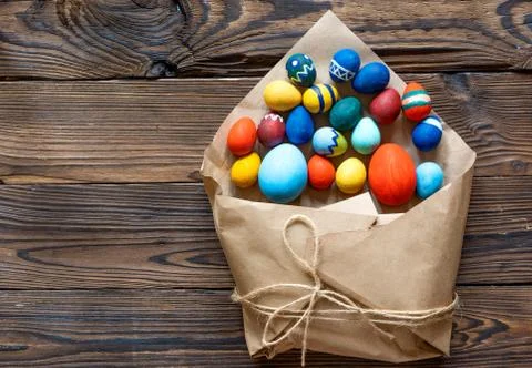 Decorated eggs for easter Foto stock