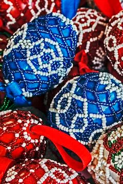 Decorated eggs Stock Photos