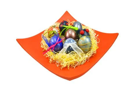 Decorated eggs Stock Photos