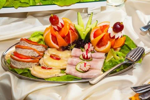 Decorated food Stock Photos