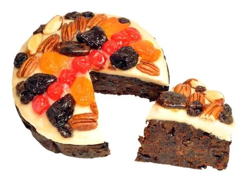 Decorated Fruit Cake Stock Photos