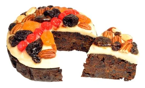 Decorated Fruit Cake Stock Photos