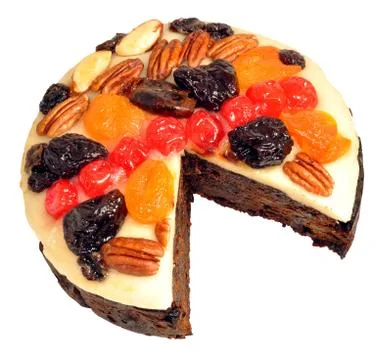 Decorated Fruit Cake Stock Photos