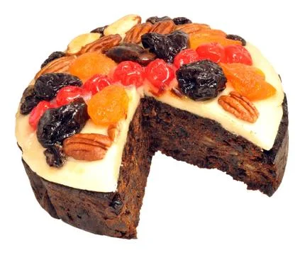 Decorated Fruit Cake Stock Photos
