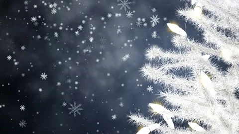 Decorated with garlands New Year tree Video stock 118039778