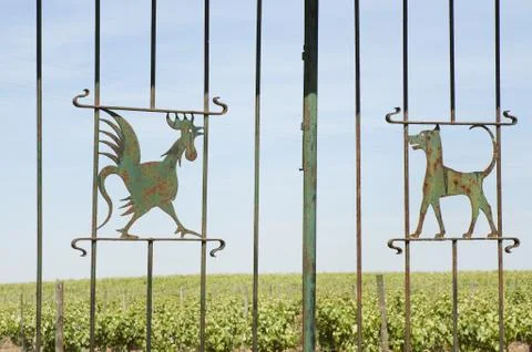 Decorated gate Stock Photos
