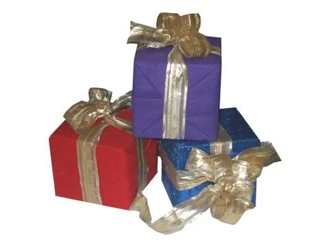 Decorated Gift Boxes. Stock Photos