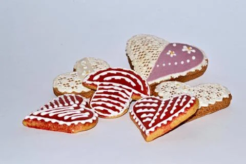 Decorated gingerbread Stock Photos