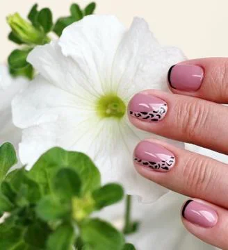 Decorated nails Stock Photos