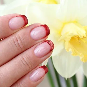 Decorated nails Stock Photos