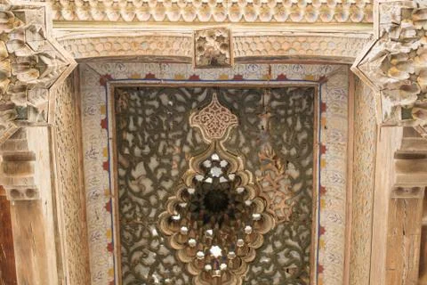 Decorated with patterns ceiling Stock Photos