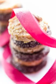 Decorated Petit Four Stock Photos