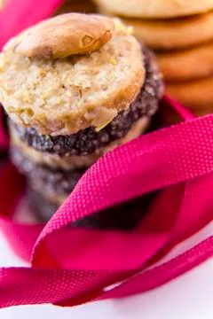Decorated Petit Four Stock Photos
