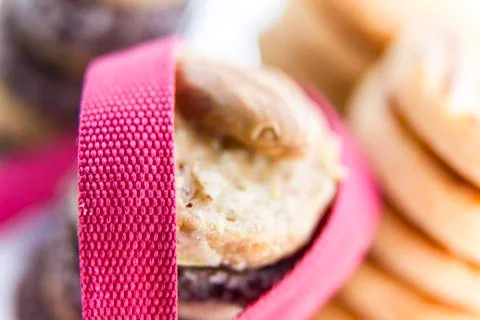 Decorated Petit Four Stock Photos