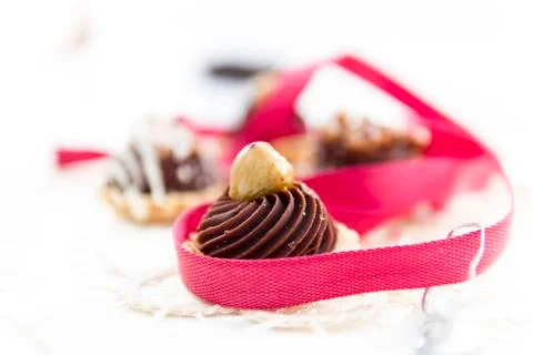 Decorated Petit Four Stock Photos