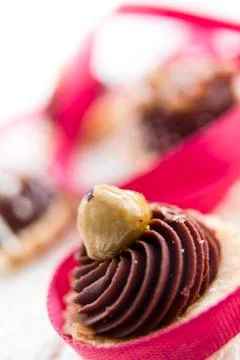 Decorated Petit Four Stock Photos