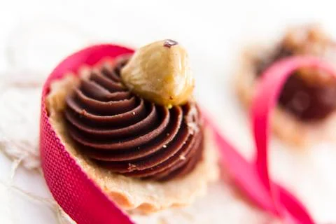 Decorated Petit Four Stock Photos