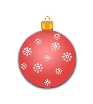 Decorated Red Ornament Stock Illustration