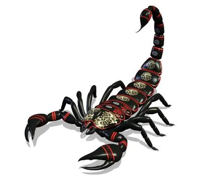 Decorated Scorpion Stock Illustration