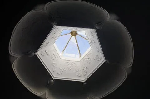 Decorated skylight Stock Photos