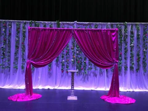 The decorated stage Stock Photos