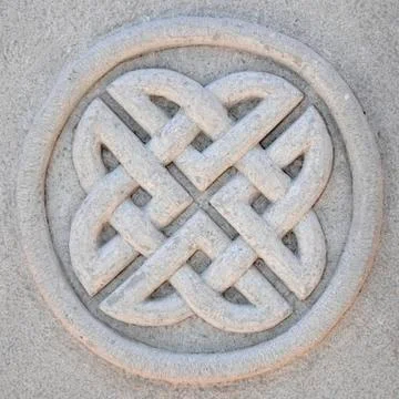 Decorated stone Stock Photos