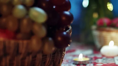 Decorated table Stock Footage 129151459