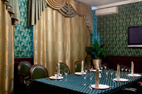 Decorated table Stock Photos