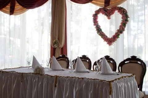 Decorated table Fotos de archivo