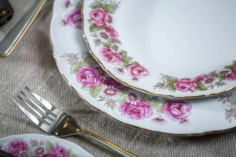 Decorated table Stock Photos