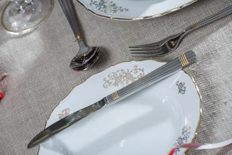 Decorated table Stock Photos