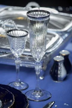 Decorated table Stock Photos