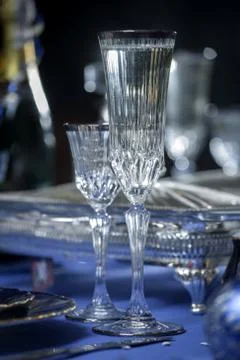 Decorated table Stock Photos