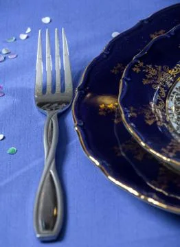 Decorated table Stock Photos