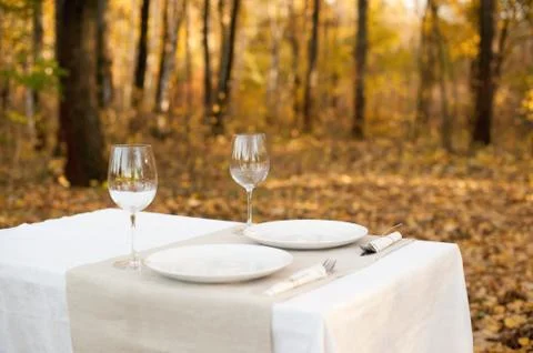 Decorated table Stock Photos