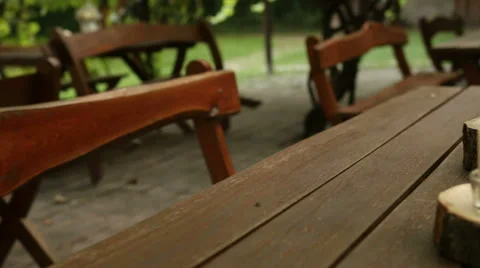 Decorated table for wedding Stock Footage 44415372